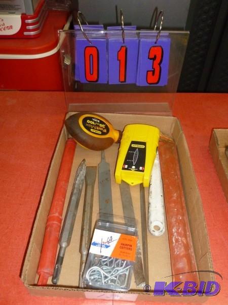 Flat of stanley tools and misc. Terms. Cash o...