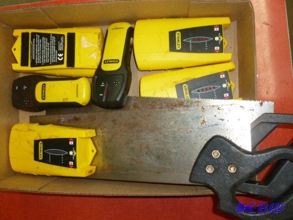Flat of stanley tools and misc. Terms. Cash o...