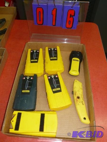Flat of stanley tools and misc. Terms. Cash o...