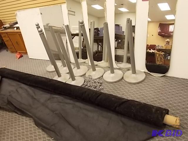lot 37 image: Car Display Lot Including (8) Stantion Posts ...