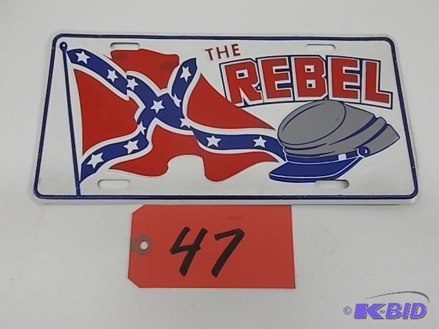 lot 47 image: The Rebel License Plate...