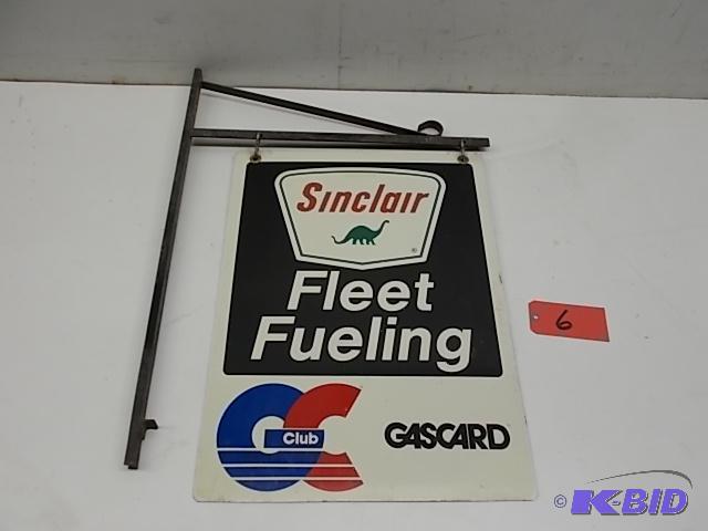 lot 6 image: Sinclair Sign, 18" x 24", 2-Sided, ...