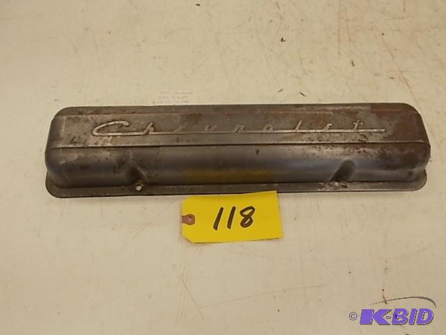 lot 118 image: 1957 Chev. 283 Script Valve Cover...