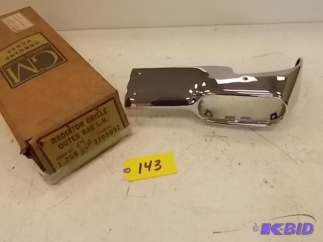 lot 143 image: 1954 Chev. Radiator Grill Outer Bar, Lert Sid...