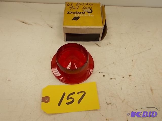 lot 157 image: 1963 Chev. Belair Tail Light Lens, NOS...