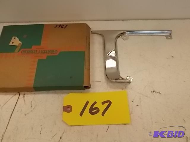 lot 167 image: 1961 Chev. Gas Tank Filler Door Guard, NOS...