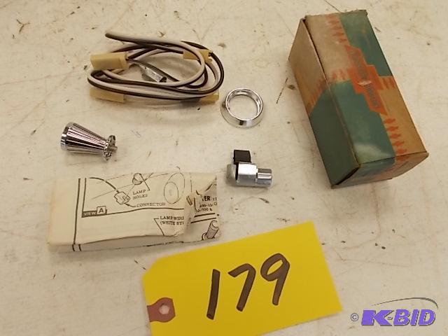 lot 179 image: 1961 Chev. Cigarette Lighter Partial Kit, NOS...