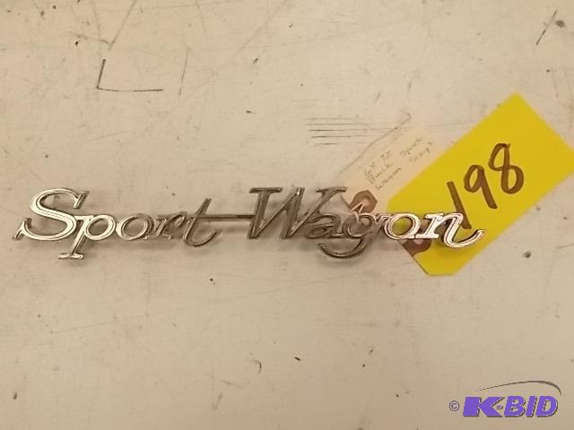 lot 198 image: 1968-72 Buick Sport Wagon Script Emblem...