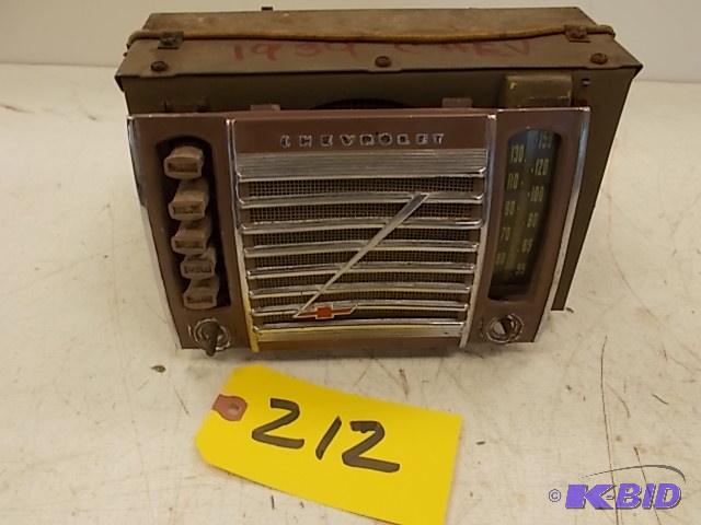 lot 212 image: 1939 Chev. Radio...