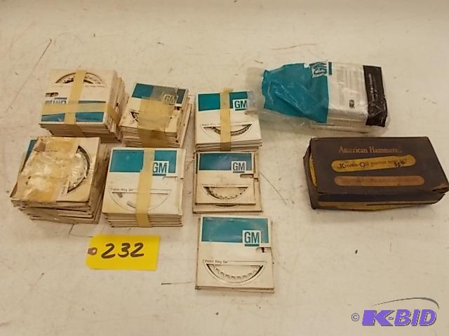 lot 232 image: Asstd Piston Rings, NOS...