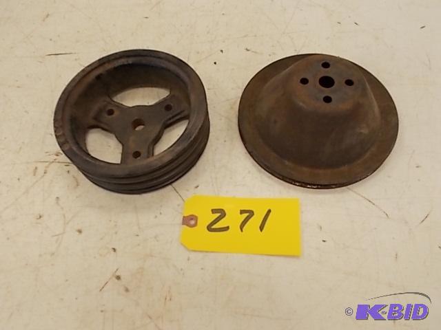 lot 271 image: (2) Chev. Small Block Pulleys...