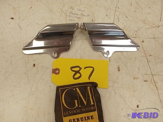 lot 87 image: 1956 Chev. Fender Paint Dividers, NOS...