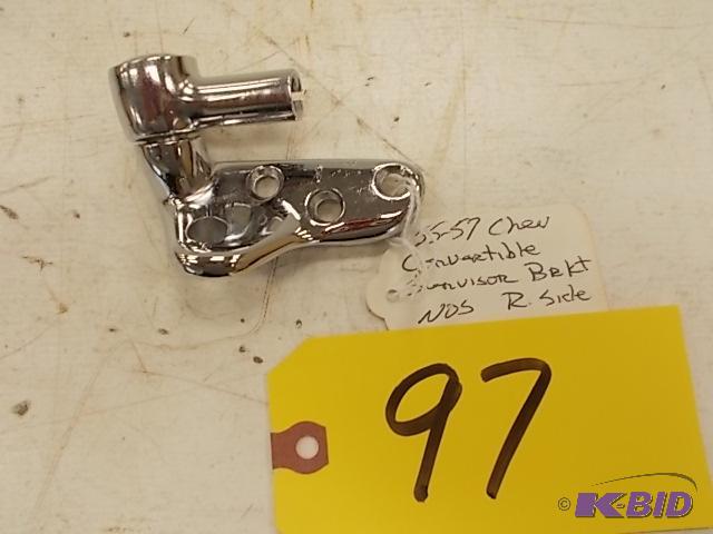 lot 97 image: 1955-57 Chev. Convertible Sun Visor Bracket, ...