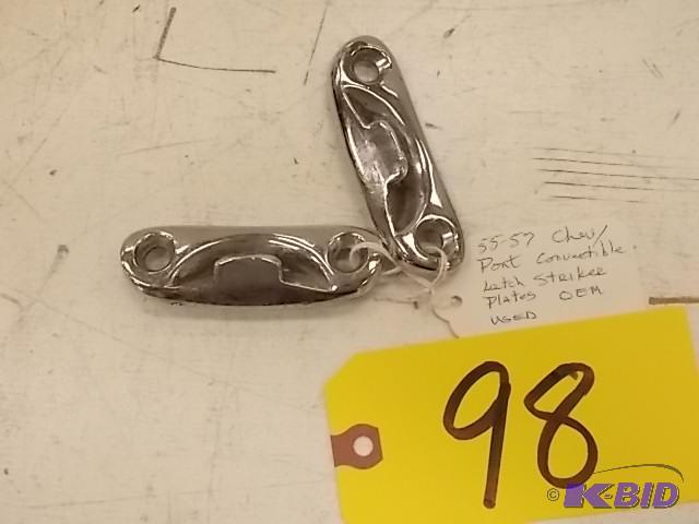 lot 98 image: 1955-57 Chev. Convertible Latch Striker Plate...