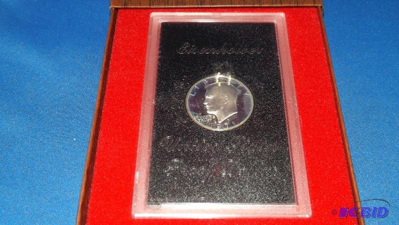 1971 Eisenhower Proof Dollar, S mint, 40% Sil...