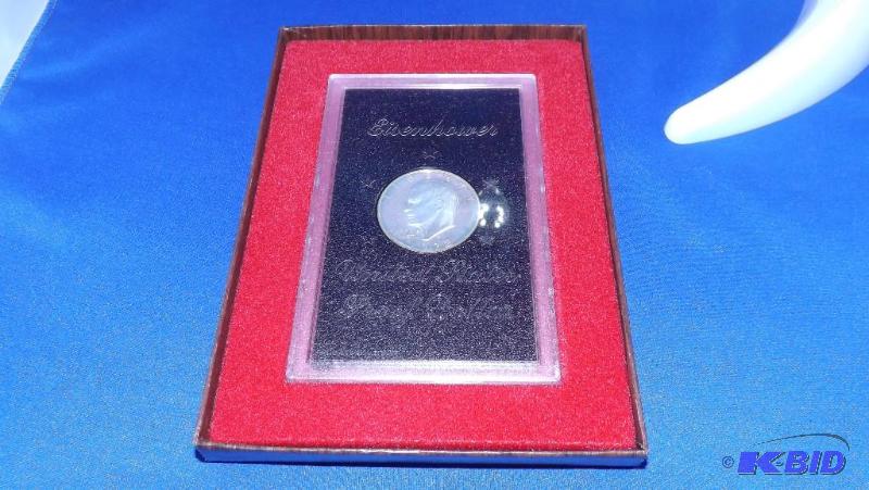1972 Eisenhower Proof Dollar, S mint, 40% Sil...