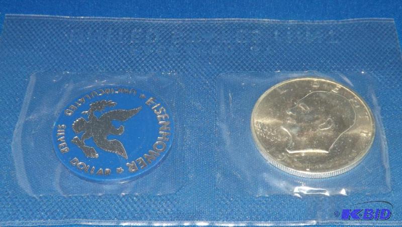 1971 Eisenhower Uncirculated Silver Dollar, 4...