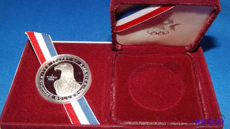 1983 Olympic Silver Dollar, S Mint, Silver Pr...