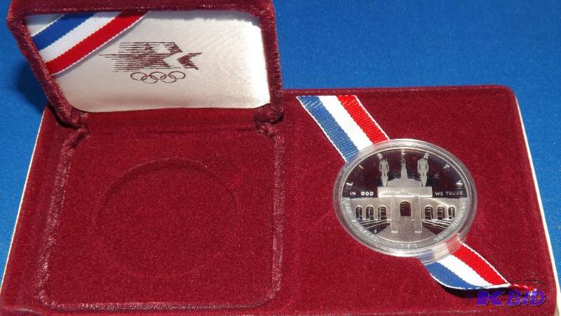 1984 Olympic Silver Dollar, S Mint, Silver Pr...