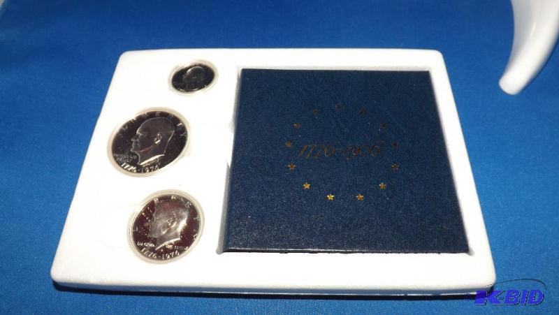 1976 US Bicentennial Silver Proof Set, 3 coin...