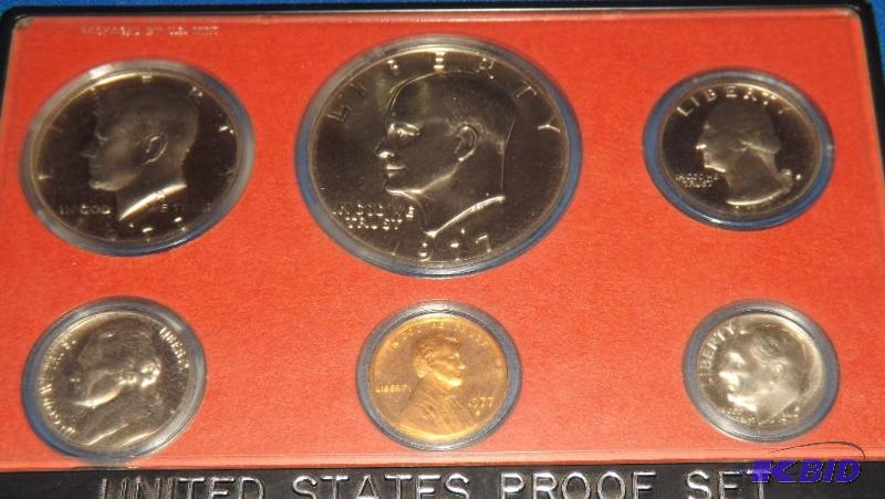 1977 US Proof Mint Set, S mint, Silver &nbsp...