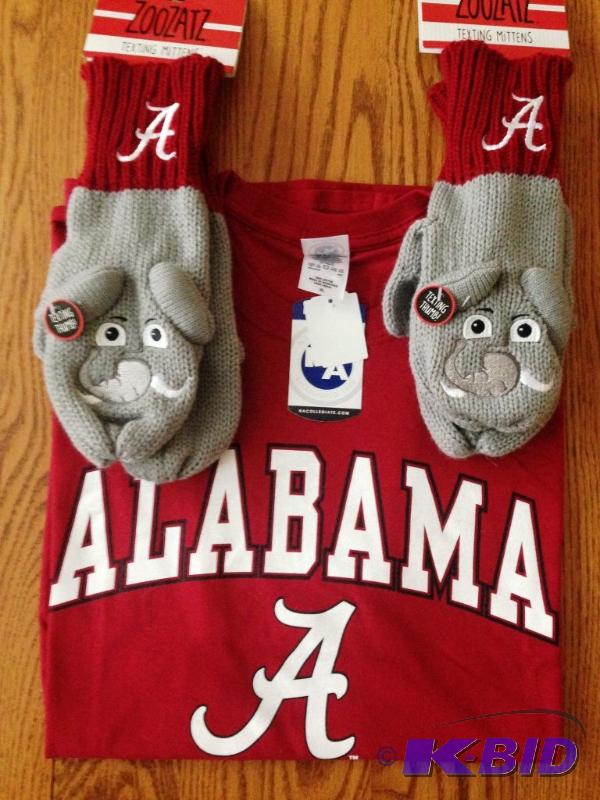 Alabama Tshirt and Mittens - New