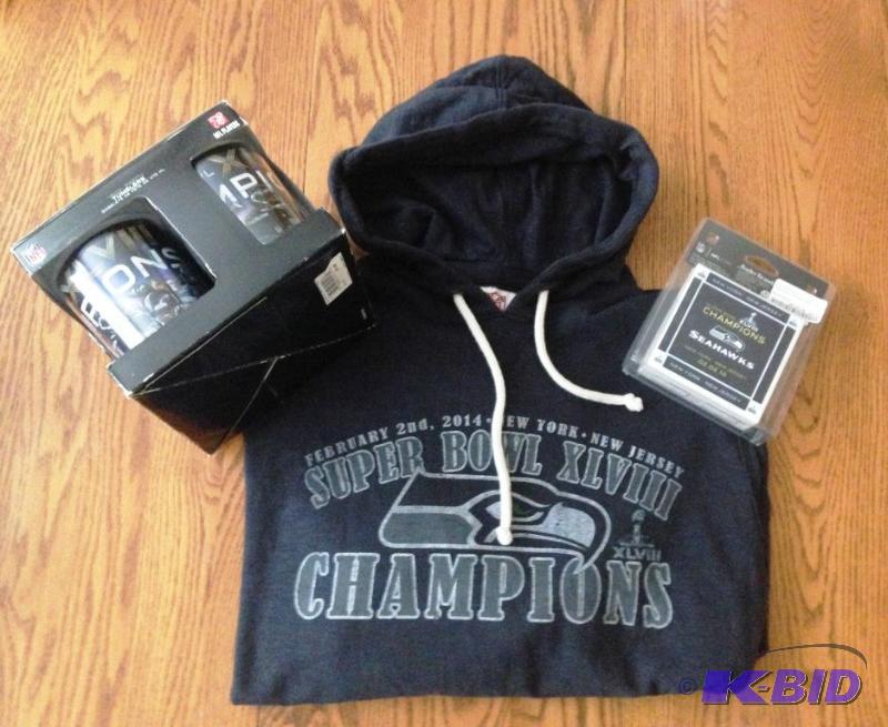 Seattle Seahawks Gift Pack - Sweatshirt, Cups, Coasters....