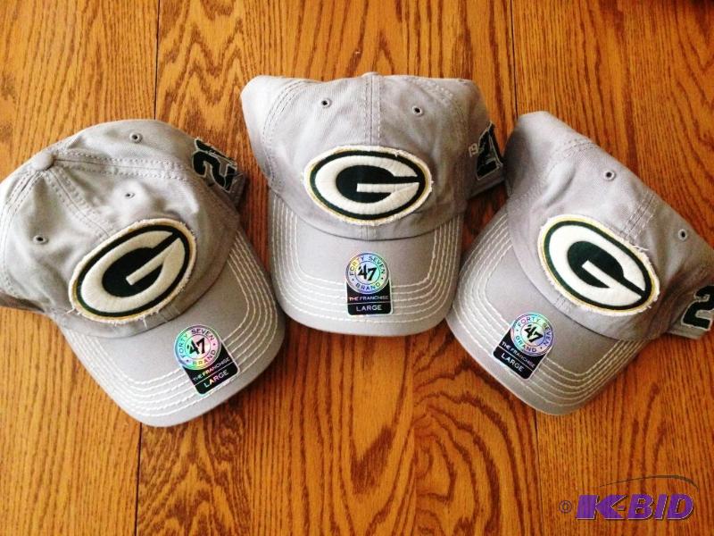 3 Brand New Green Bay Packer Hats