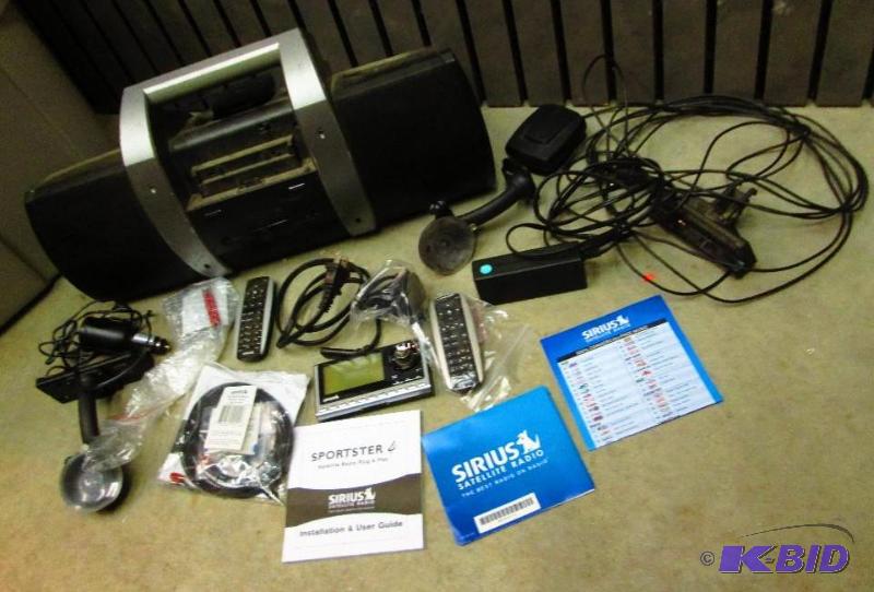 Sirius satellite radio complete kit with boom...