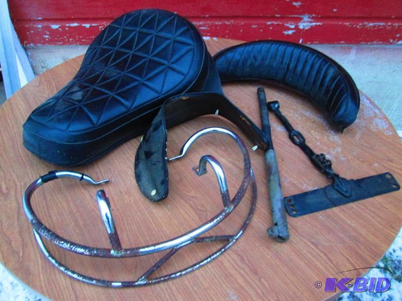 4 speed swing on frame and FLH motorcycle sea...