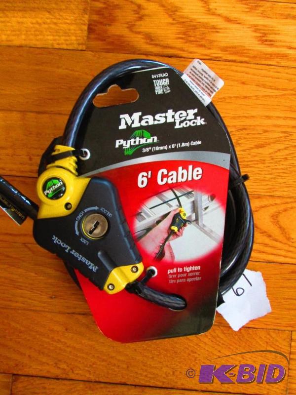 Master Lock Python 38 x 6 foot locking cable...