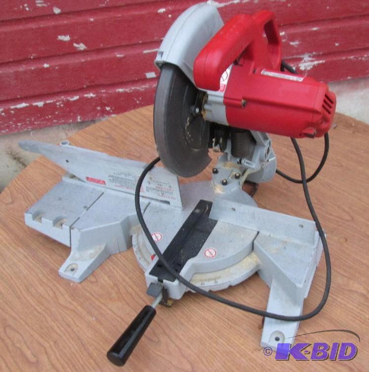 Milwaukee 10 compound miter saw, adjustible a...