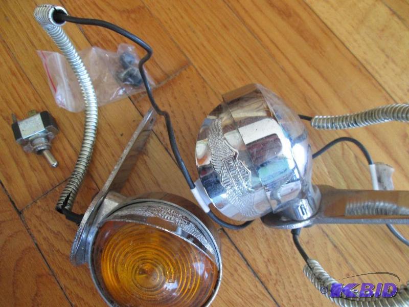 Pair of Genuine Harley Davidson motorcycle ta...