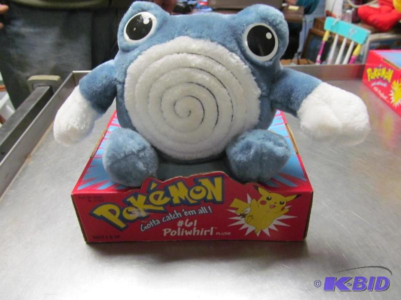 lot 25 image: PokeMon #61 Poliwhirl plush
