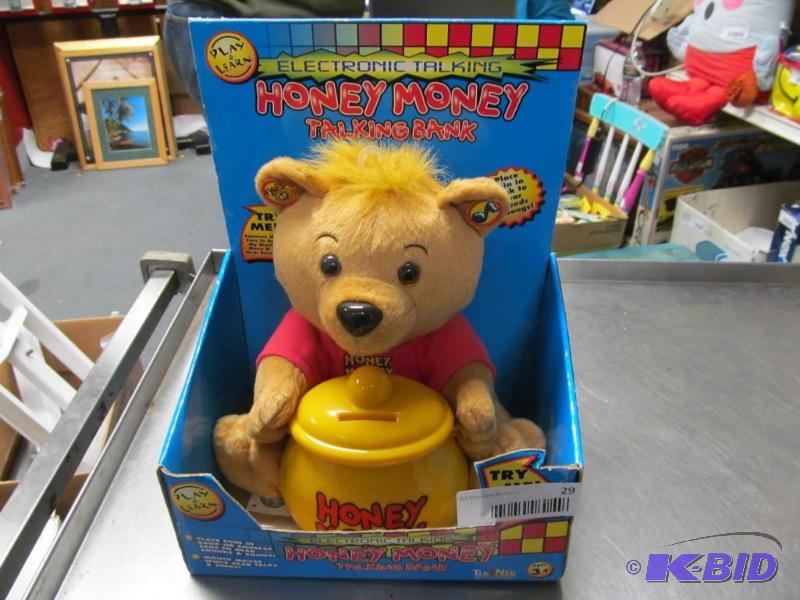 lot 29 image: Talking Honey money talking bank