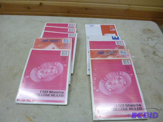 lot 100 image: 10 Packs of Notebook Paper 150 sheets per pac...