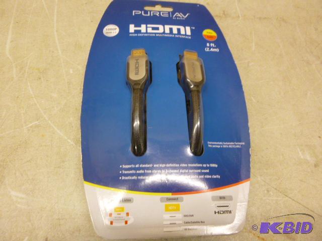 lot 109 image: Pur AV HDMI&nbsp8 Cable Supports 1080P...