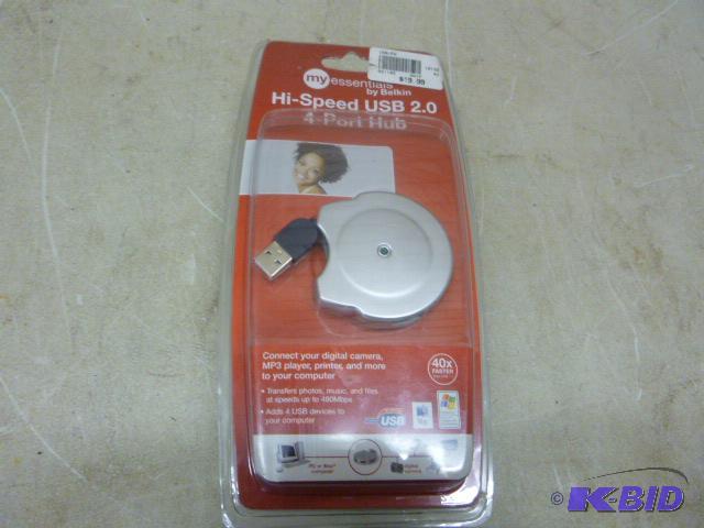 lot 148 image: Belkin Hi-Speed USB 2.0 4 Port Hub...