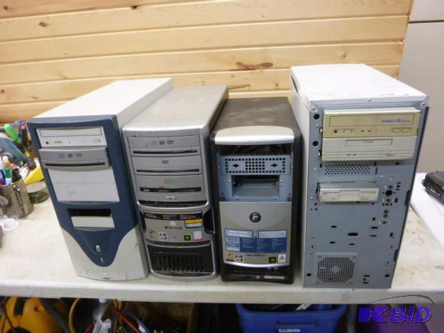 lot 22 image: Four Miscellaneous Computer Towers...