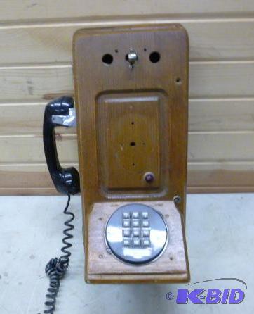 lot 6 image: Wood Phone Box For parts....
