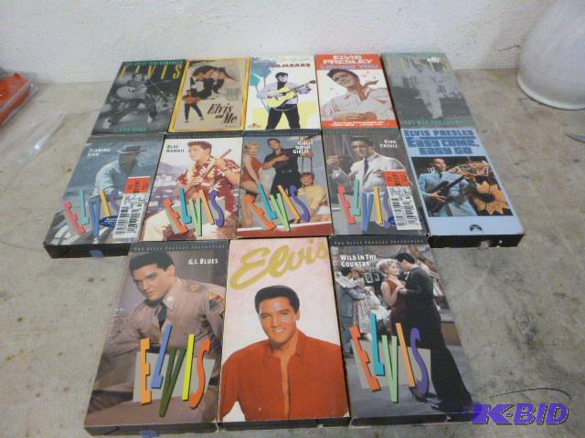 lot 83 image: 13 Elvis VHS Movies...