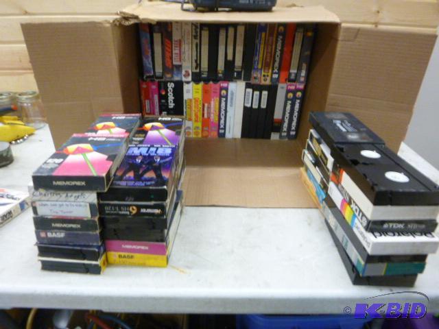 lot 84 image: Lot of Miscellaneous VHS Movies and Tapes...