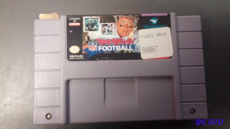 Super Nintendo Game- Troy Aikmen Football...