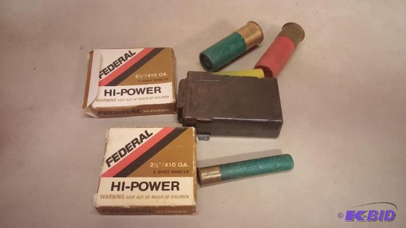 410 gauge 2 12 Bullets Ammo, with misc....