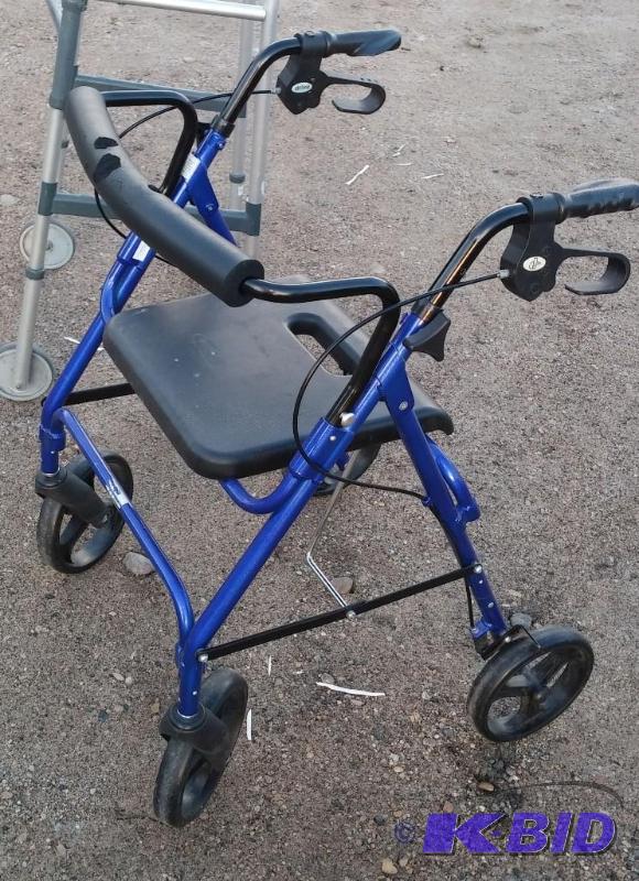 Wheeled seated Walker with brakes as shown...