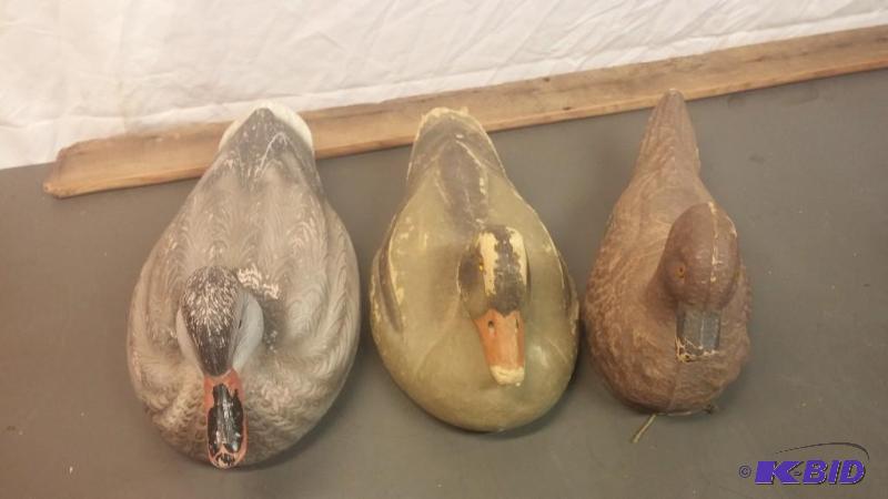 Lot of 3 Vintage Duck Decoys...