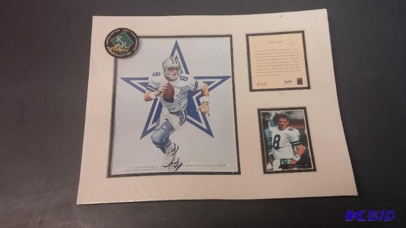 Troy Aikman limited Edition Lithograph, Numb...
