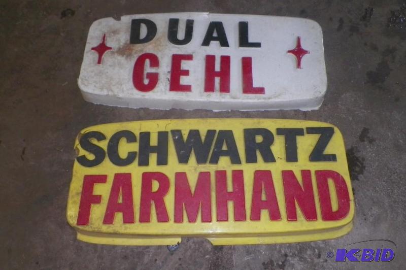Dual Gehl Signs 45 inches wide
