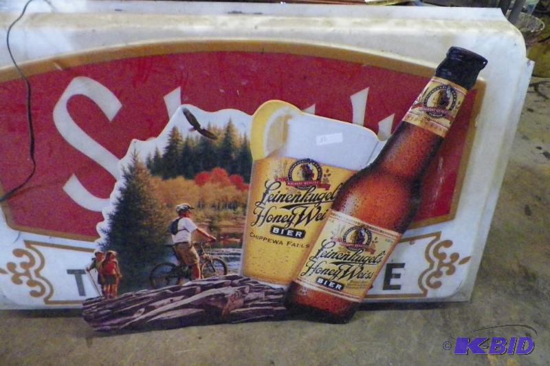 Tin Leinenkugels Sign 40 x 35 inches
