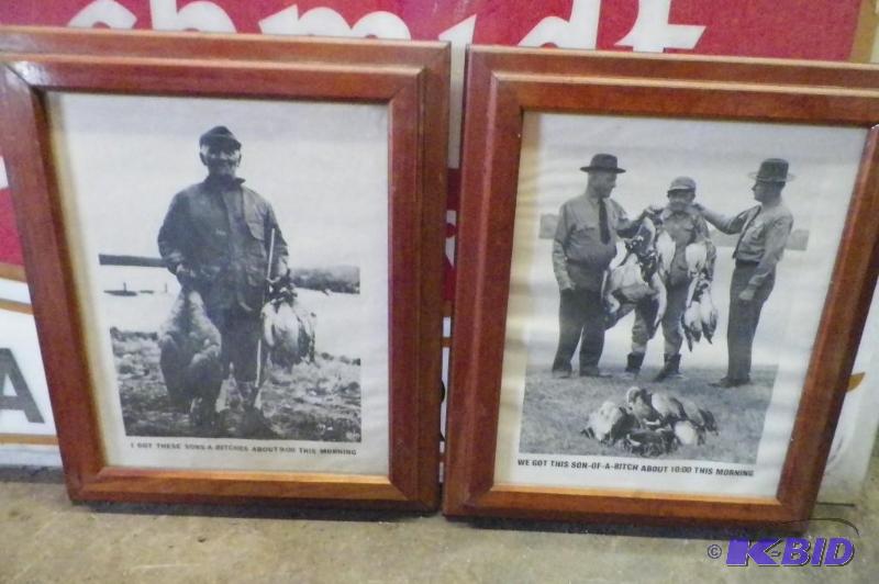 2 framed pictures